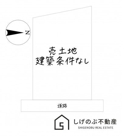 湖南市三雲、土地の間取り画像です