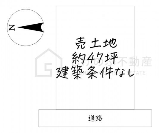 甲賀市水口町山、土地の間取り画像です
