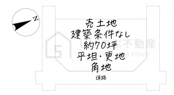 栗東市高野、土地の間取り画像です