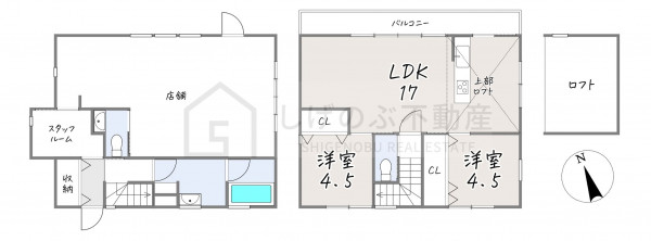 蒲生郡日野町、中古一戸建ての間取り画像です