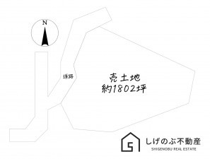 湖南市岩根、土地の間取り画像です