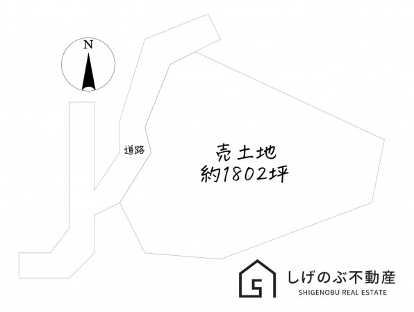 湖南市岩根、土地の間取り画像です