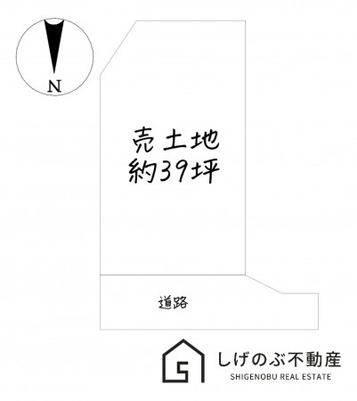 甲賀市甲南町深川、土地の間取り画像です