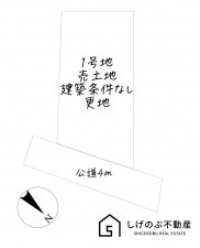 草津市芦浦町、土地の間取り画像です