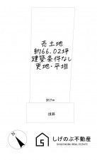 草津市南山田町、土地の間取り画像です