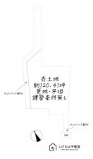 草津市下笠町、土地の間取り画像です