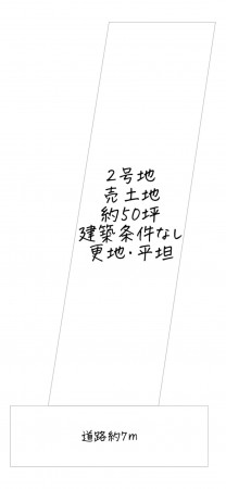 草津市北山田町、土地の間取り画像です