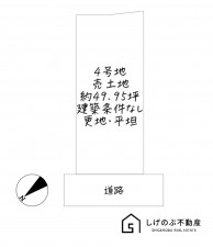 草津市南笠町、土地の間取り画像です