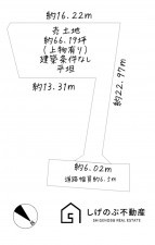 草津市新浜町、土地の間取り画像です