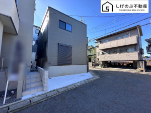 草津市矢橋町、新築一戸建ての外観画像です