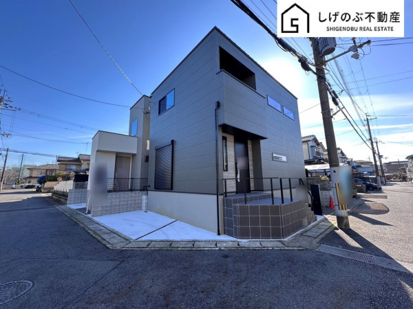 草津市矢橋町、新築一戸建ての外観画像です