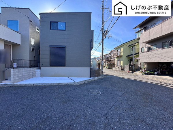 草津市矢橋町、新築一戸建ての外観画像です