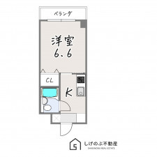 草津市笠山、収益物件/アパートの間取り画像です