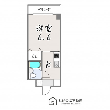 草津市笠山、収益物件/アパートの間取り画像です