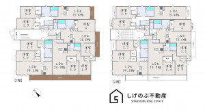 栗東市苅原、収益物件/マンションの間取り画像です