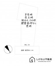 甲賀市水口町本町、土地の間取り画像です
