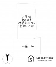 草津市南笠町、土地の間取り画像です