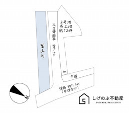 栗東市上鈎、土地の間取り画像です