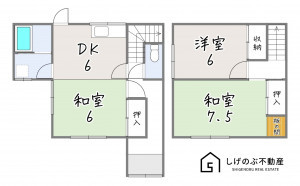 草津市西矢倉、中古一戸建ての間取り画像です