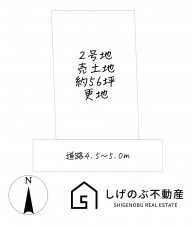 甲賀市水口町貴生川、土地の間取り画像です