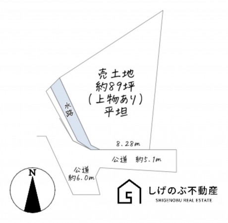草津市南笠町、土地の間取り画像です