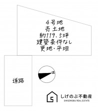草津市矢橋町、土地の間取り画像です