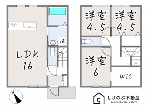 草津市橋岡町、新築一戸建ての間取り画像です