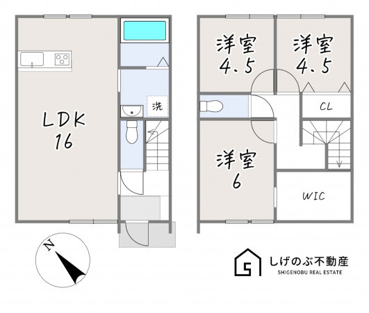 草津市橋岡町、新築一戸建ての間取り画像です
