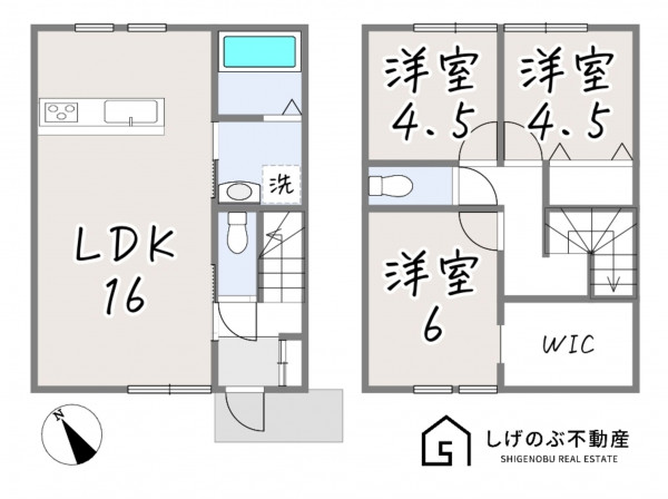 草津市橋岡町、新築一戸建ての間取り画像です
