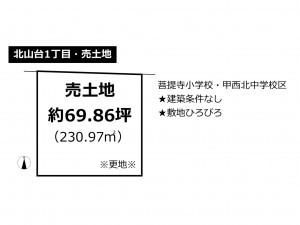 湖南市北山台、土地の間取り画像です
