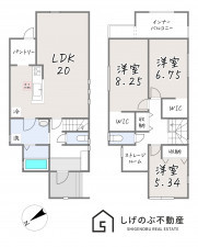 湖南市水戸町、新築一戸建ての間取り画像です
