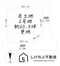 湖南市菩提寺北、土地の間取り画像です