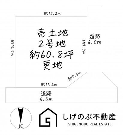 湖南市菩提寺北、土地の間取り画像です