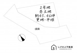 草津市追分、土地の間取り画像です