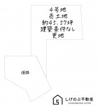 草津市追分、土地の間取り画像です