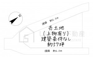 湖南市平松、土地の間取り画像です