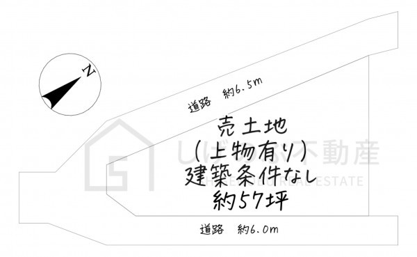 湖南市平松、土地の間取り画像です