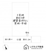 甲賀市水口町京町、土地の間取り画像です