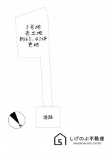 草津市下物町、土地の間取り画像です