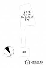 草津市下物町、土地の間取り画像です