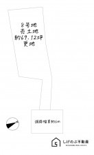 草津市下物町、土地の間取り画像です
