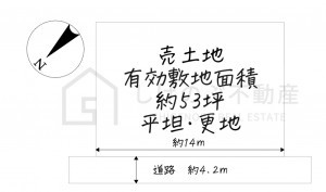 甲賀市水口町新町、土地の間取り画像です