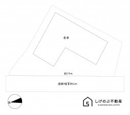 栗東市下戸山、収益物件/倉庫の間取り画像です