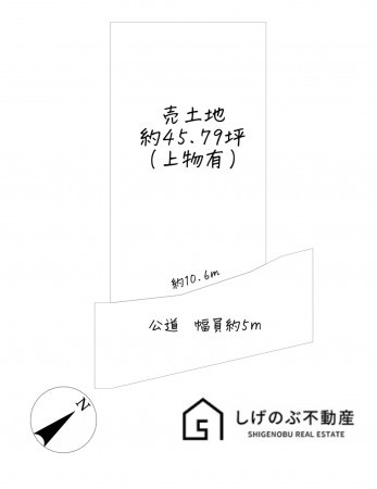 栗東市高野、土地の間取り画像です
