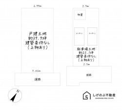 草津市草津、土地の間取り画像です