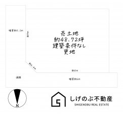 湖南市若竹町、土地の間取り画像です