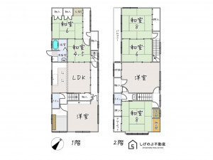 草津市草津、中古一戸建ての間取り画像です