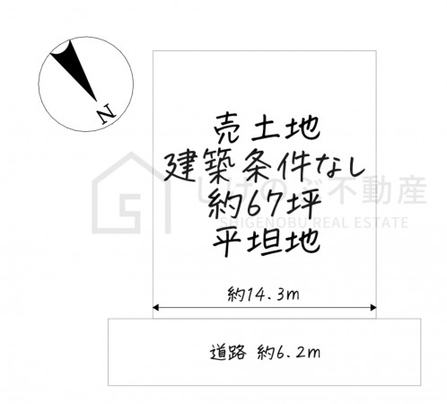 湖南市下田、土地の間取り画像です