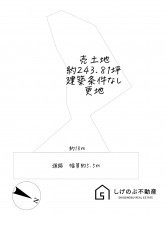 湖南市石部南、土地の間取り画像です
