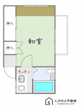 湖南市宝来坂、収益物件/アパートの間取り画像です